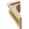 Ekena Millwork 5"W x 5"D x 10"H Wide Warren Rough Cedar Woodgrain TimberThane Corbel, Primed Tan CORUR05X05X10WARRCPR - alternate 6